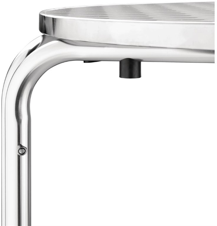  Bolero runder Bistrotisch Edelstahl 3 Beine 60cm 