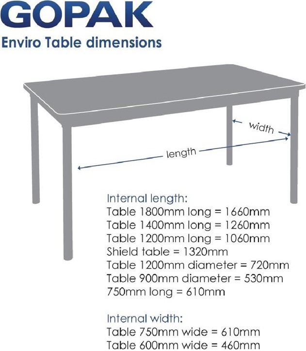  Gopak Enviro rechteckiger Indoor-Esstisch Birkeneffekt 1400mm 
