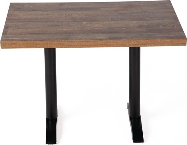  Bolero vorgebohrte rechteckige Tischplatte Urban Dark 1100x700mm 