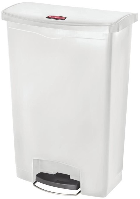  Rubbermaid Slim Jim Front Step Pedaleimer wei&szlig; 90L 