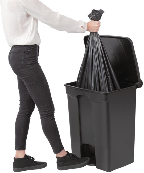 Jantex K&uuml;chenpedaleimer schwarz 65L 