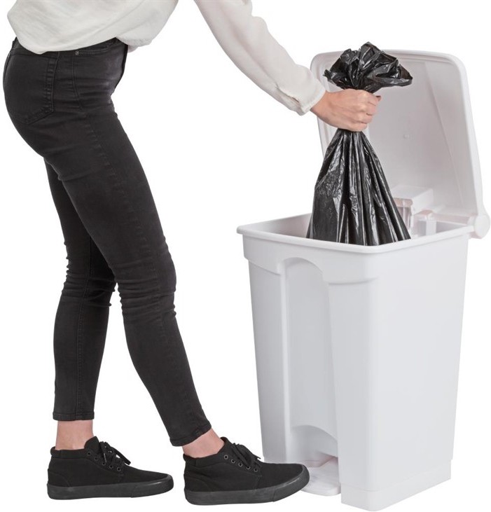  Jantex K&uuml;chenpedaleimer wei&szlig; 45L 