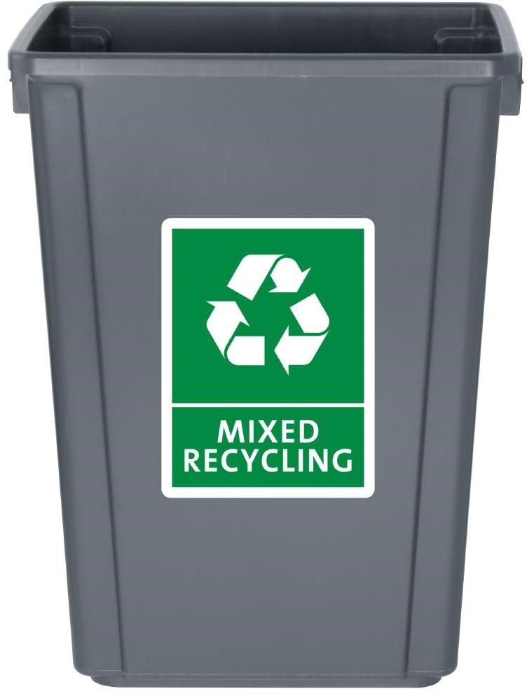  Jantex Slim M&uuml;lleimer Grau 60Ltr 