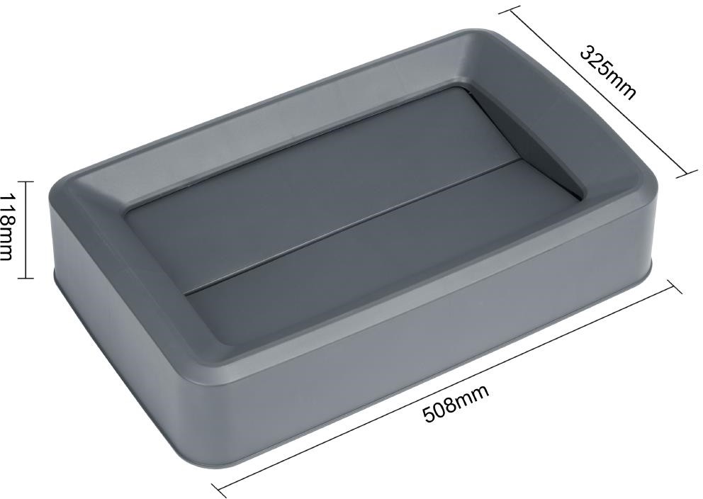  Jantex Grauer Jantex-Deckel f&uuml;r 60/80-Liter-Slim-Beh&auml;lter 