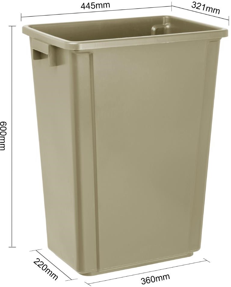  Jantex Slim M&uuml;lleimer Beige 60Ltr 