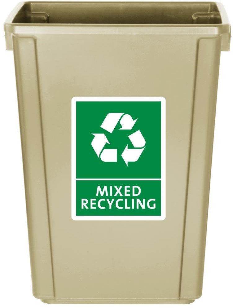 Jantex Slim M&uuml;lleimer Beige 60Ltr 