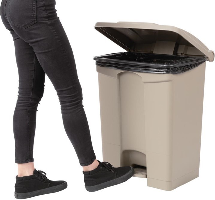  Jantex K&uuml;chenpedaleimer beige 65L 