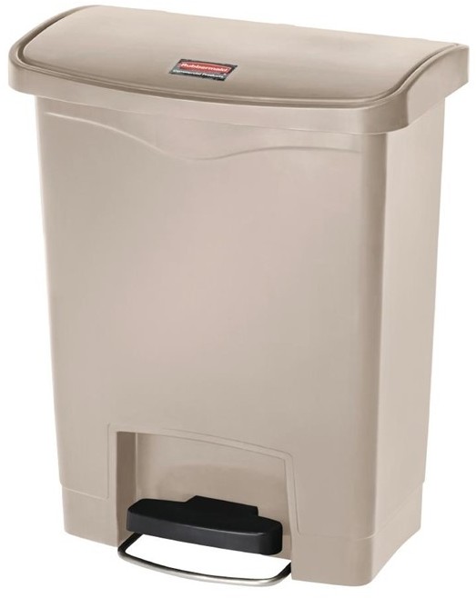  Rubbermaid Slim Jim Front Step Pedaleimer beige 30L 