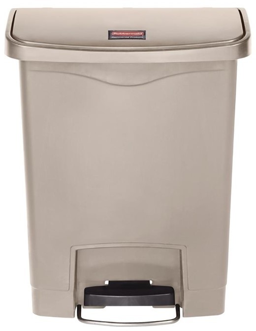  Rubbermaid Slim Jim Front Step Pedaleimer beige 30L 