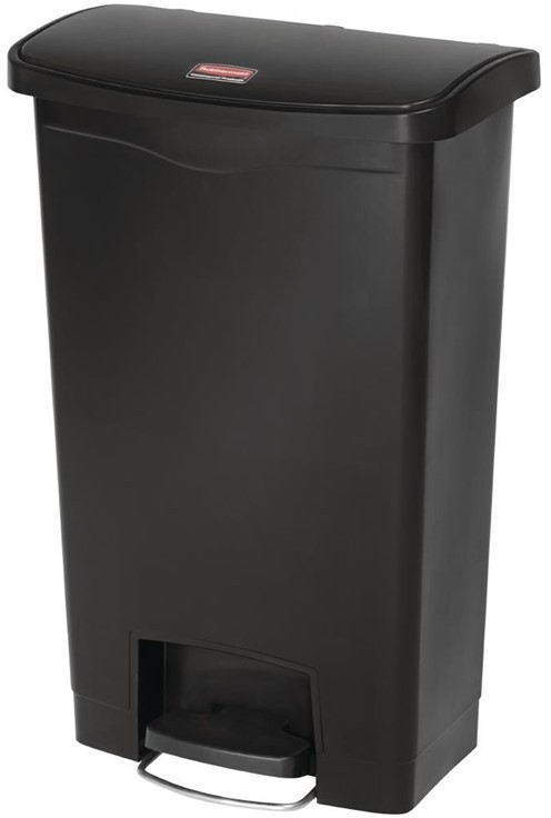  Rubbermaid Slim Jim Front Step Pedaleimer schwarz 50L 