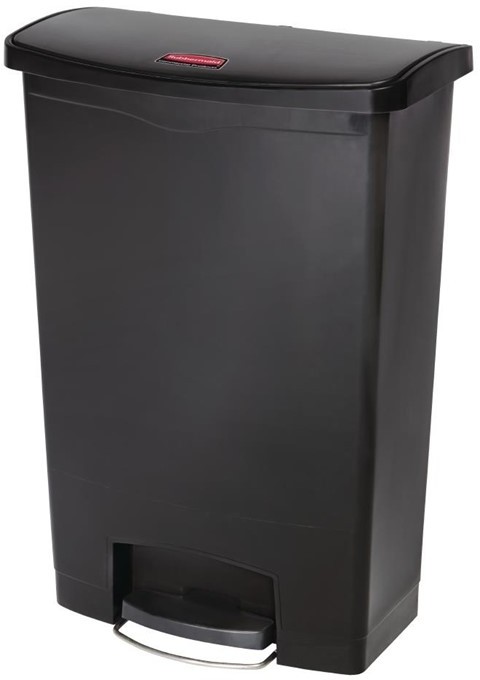  Rubbermaid Slim Jim Front Step Pedaleimer schwarz 90L 