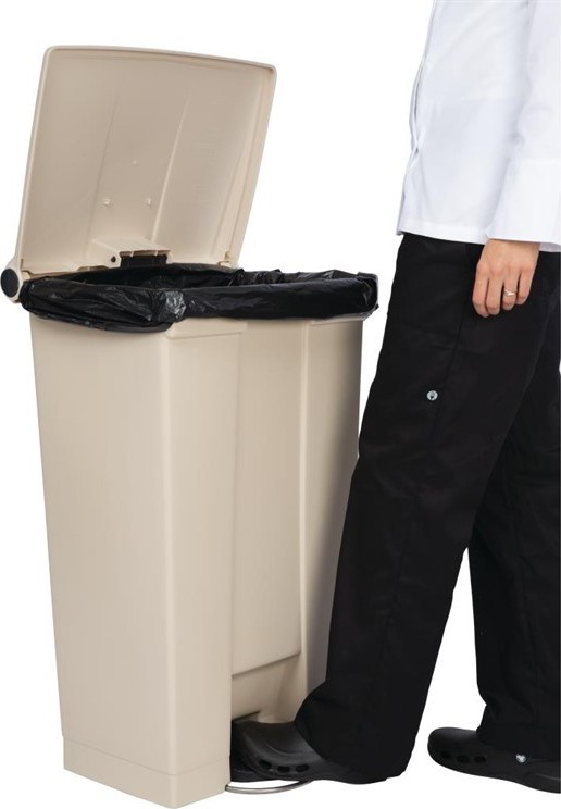  Rubbermaid Step On Pedaleimer beige 87L 