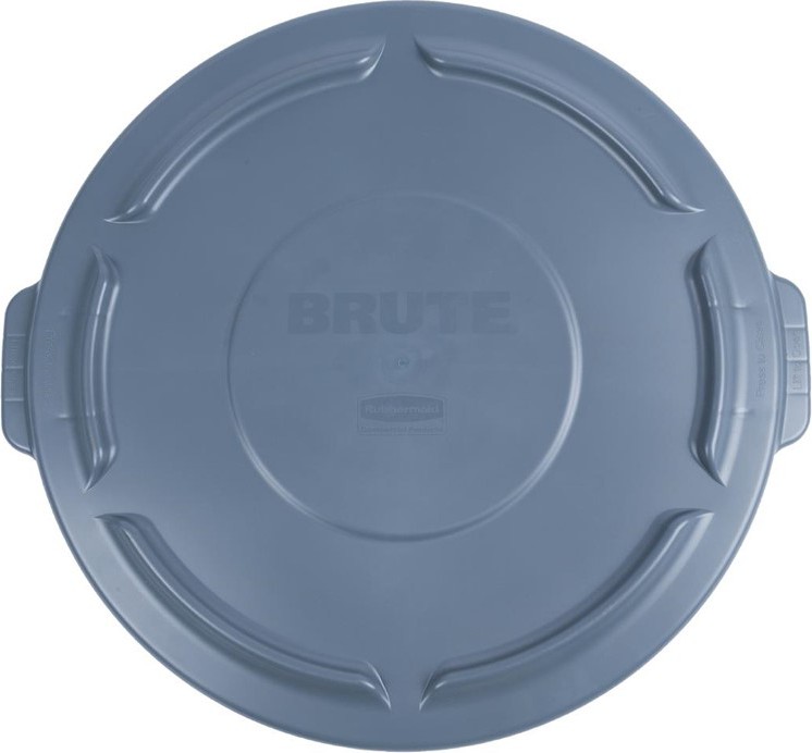  Rubbermaid BRUTE Schnappdeckel grau f&uuml;r Abfalleimer L640 