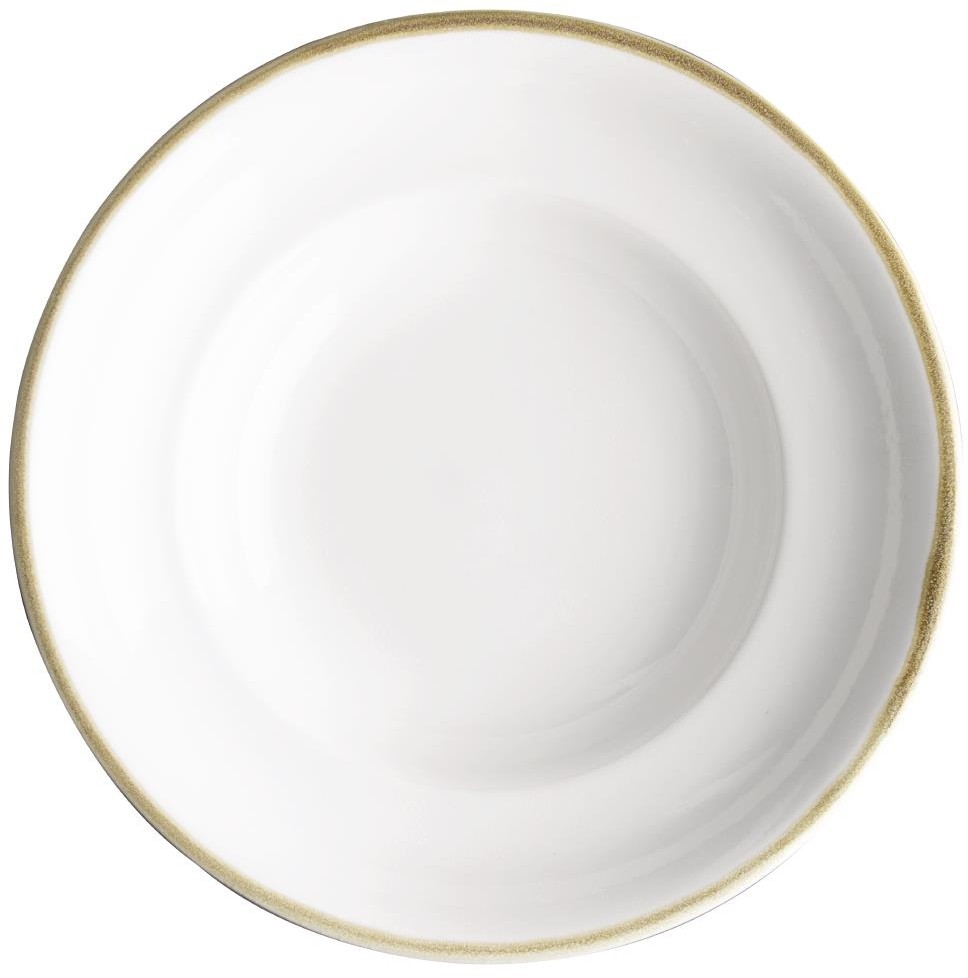  Olympia Kiln Pasta Sch&uuml;ssel Kreide 250mm 340ml (4 St&uuml;ck) 