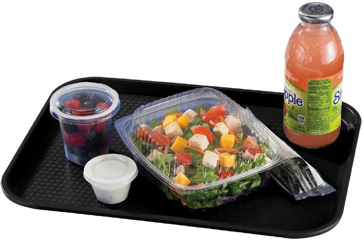  Cambro Polypropylen Fastfood Serviertablett schwarz 41x30cm 