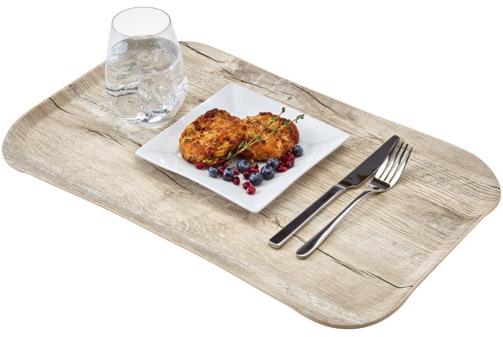  Cambro Versa Tabletts 37x53cm rechteckig rustikales Dekor Eiche hell 