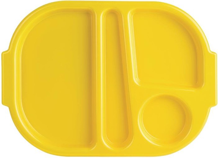  Olympia Kristallon Tabletts mit F&auml;chern 32,2x23,6cm gelb 