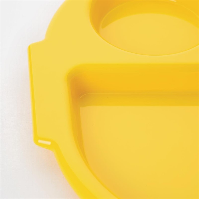  Olympia Kristallon Tabletts mit F&auml;chern 32,2x23,6cm gelb 