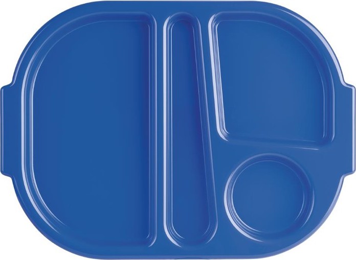  Kristallon Kleines Men&uuml;tablett aus Polycarbonat blau 32,2cm 