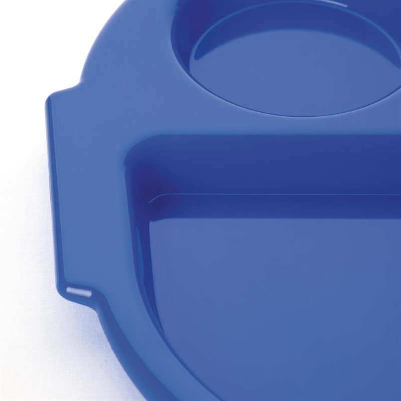  Kristallon Kleines Men&uuml;tablett aus Polycarbonat blau 32,2cm 
