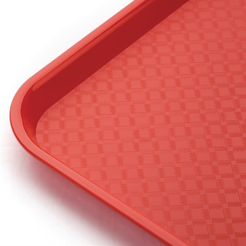  Kristallon Fast-Food-Tablett rot 34,5 x 26,5cm 
