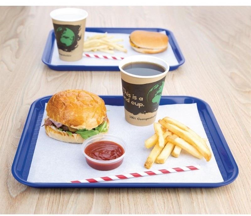  Kristallon Fast-Food-Tablett blau 34,5 x 26,5cm 