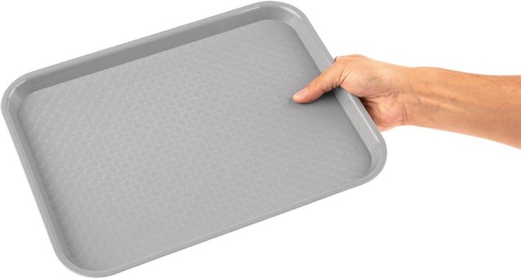  Kristallon Fast-Food-Tablett grau 34,5 x 26,5cm 