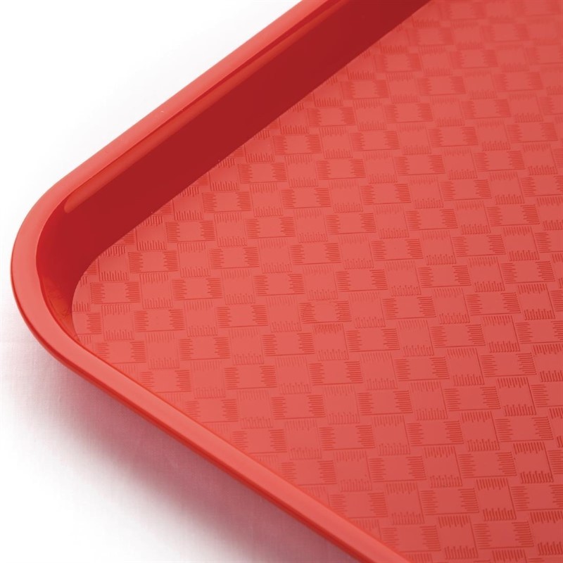  Kristallon Fast-Food-Tablett rot 41,5 x 30,5cm 