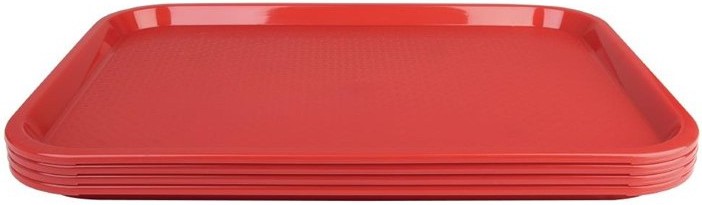  Kristallon Fast-Food-Tablett rot 41,5 x 30,5cm 