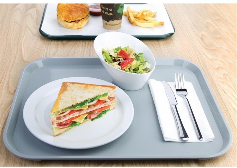  Kristallon Fast-Food-Tablett grau 45 x 35cm 