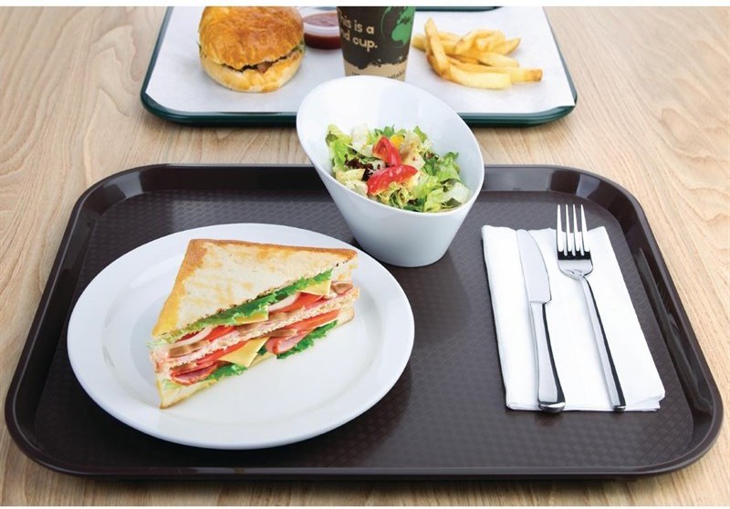  Kristallon Fast-Food-Tablett braun 45 x 35cm 