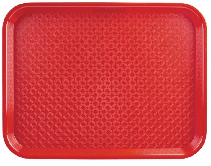  Kristallon Fast-Food-Tablett rot 45 x 35cm 