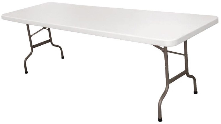  Bolero rechteckiger Klapptisch wei&szlig; 244cm 
