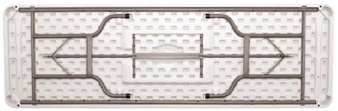  Bolero rechteckiger Klapptisch wei&szlig; 244cm 