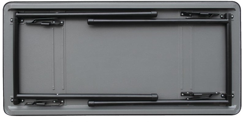  Bolero rechteckiger Klapptisch grau 122cm 
