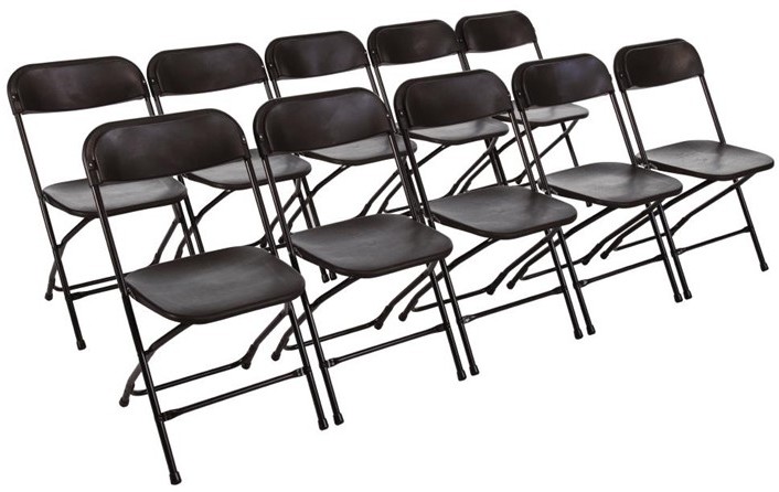  Bolero leichtgewichtige Klappst&uuml;hle schwarz 