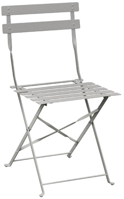  Bolero klappbare Terrassenst&uuml;hle Stahl grau 