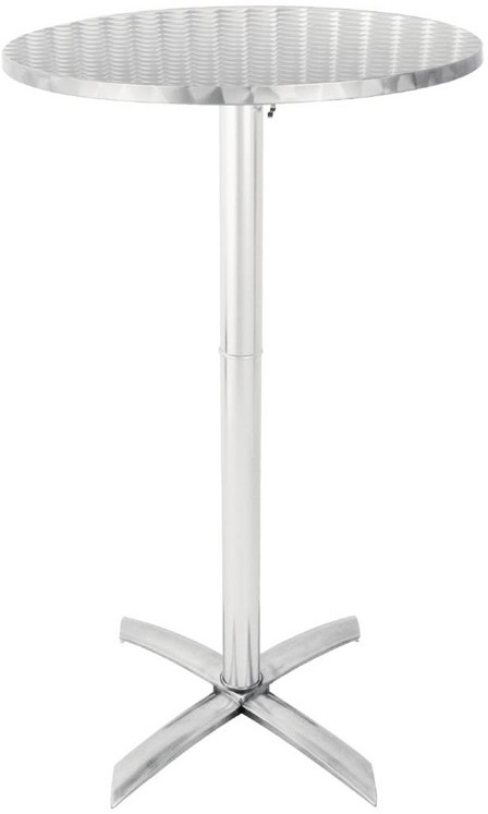  Bolero runder klappbarer Stehtisch Edelstahl 60cm 