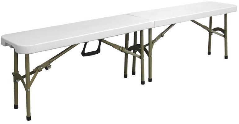  Bolero Klappbank wei&szlig; 183cm 